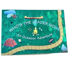 WHO'S THE LEADER NOW An Outdoor Adventure BOARD GAME 2-8 Players COMPLETE